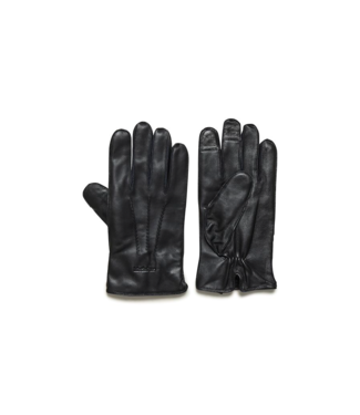 Matinique Black Leather Gloves