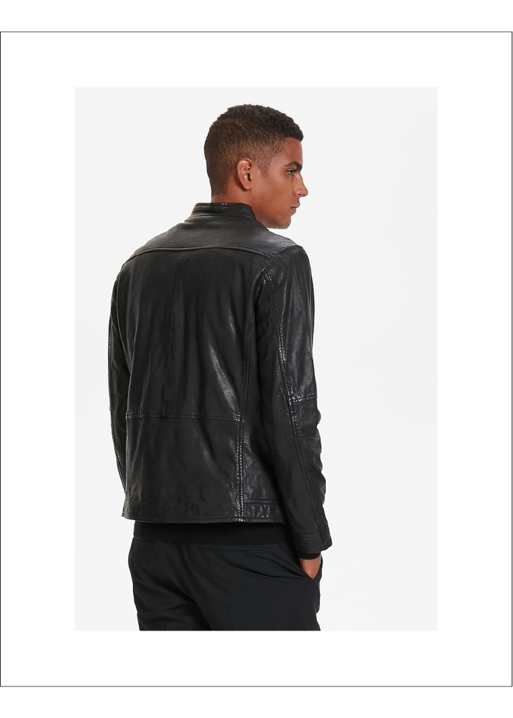 Matinique Matinique Adron Zip Up Leather Jacket
