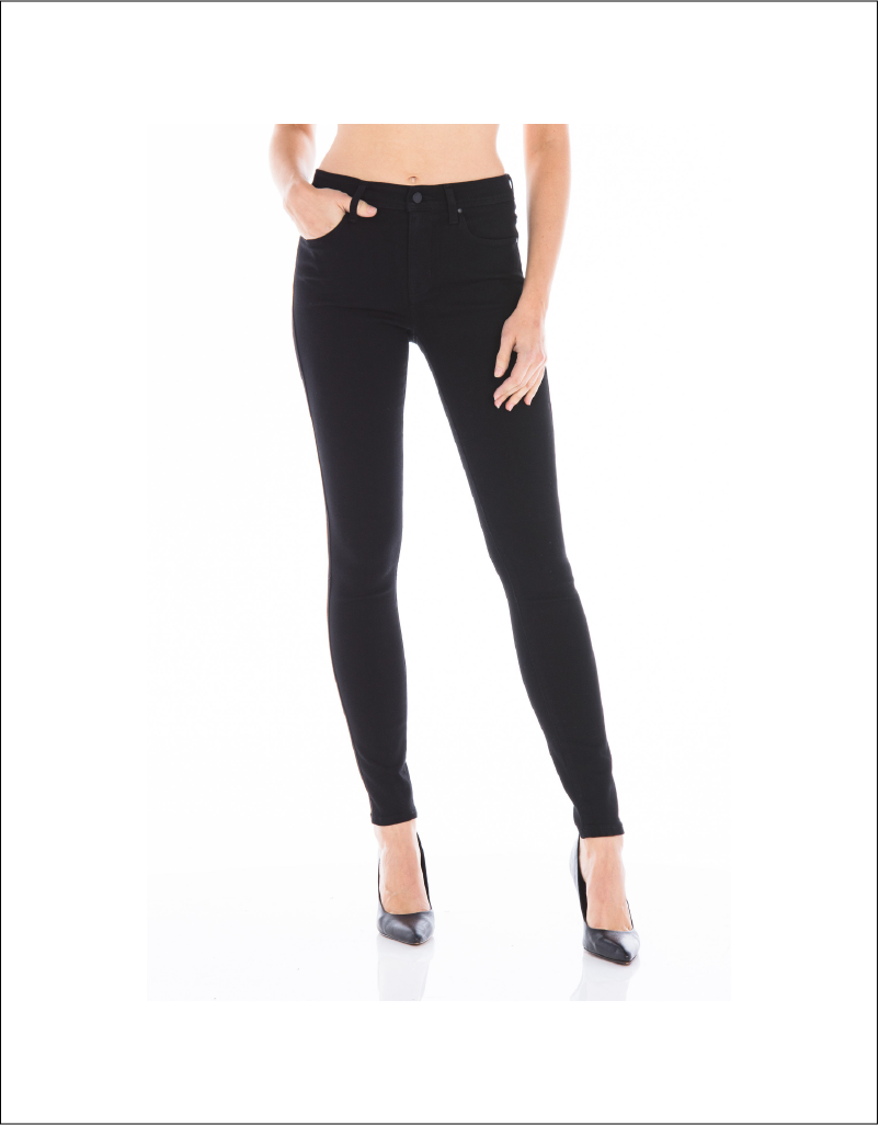 Fidelity Gwen Jett Black | Women's Premium Denim | Skinny | $289 - espy