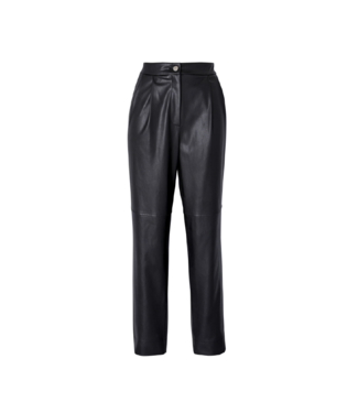 Un Jour Ailleurs Loose Fit Vegan Leather Pants