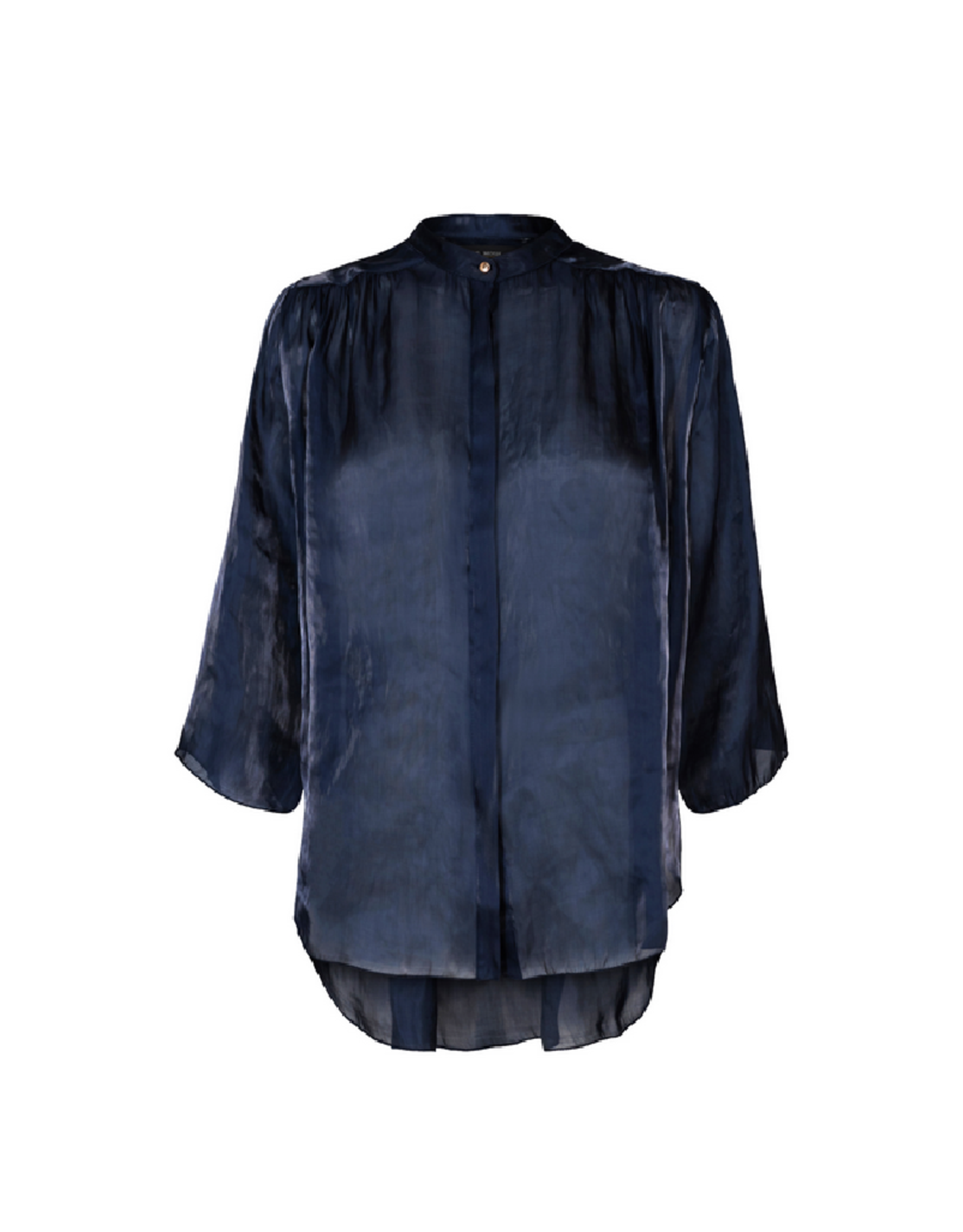 Mos Mosh Amal Wet Look Sheer Pull Over Blouse