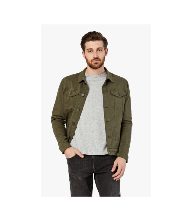 Alberta Denim Jacket - Khaki Green Extra Small