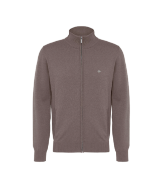 Fynch Hatton Zip Up Cotton Cardigan (Multiple Colours Available)