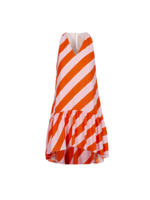 Anonyme Diletta Striped Ruffle Dress