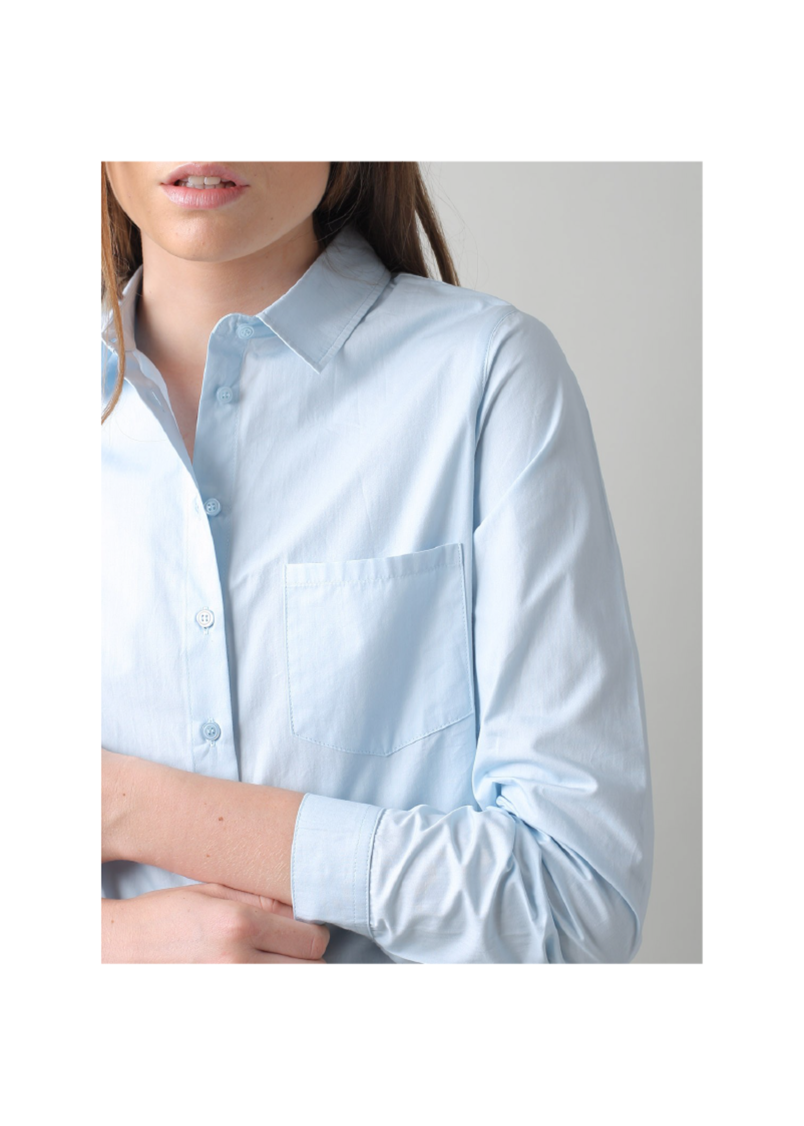 Indi & Cold Oversize Button Blouse