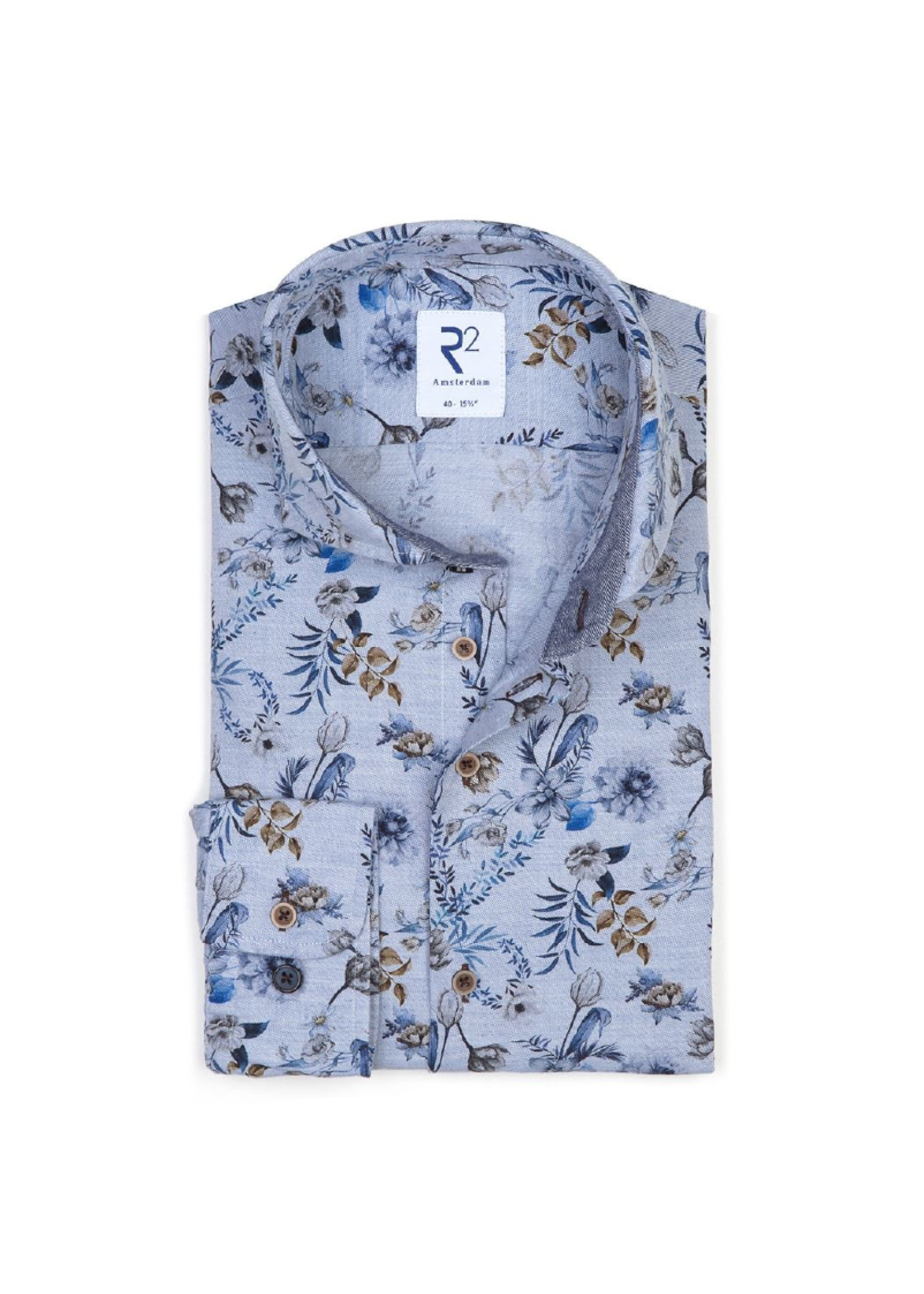R2 Amsterdam Floral Long-Sleeve Button Up