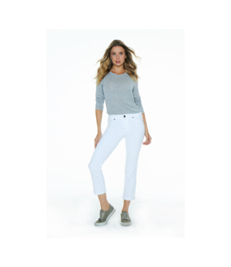 Parker Smith Courtney Cuffed Crop White