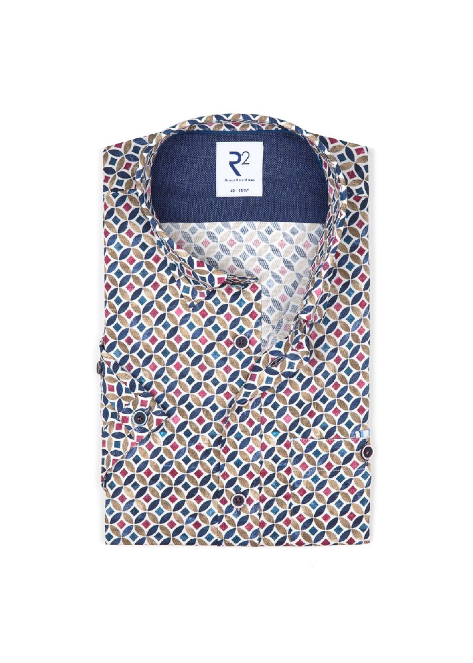 R2 Circle Short-Sleeve Button Up