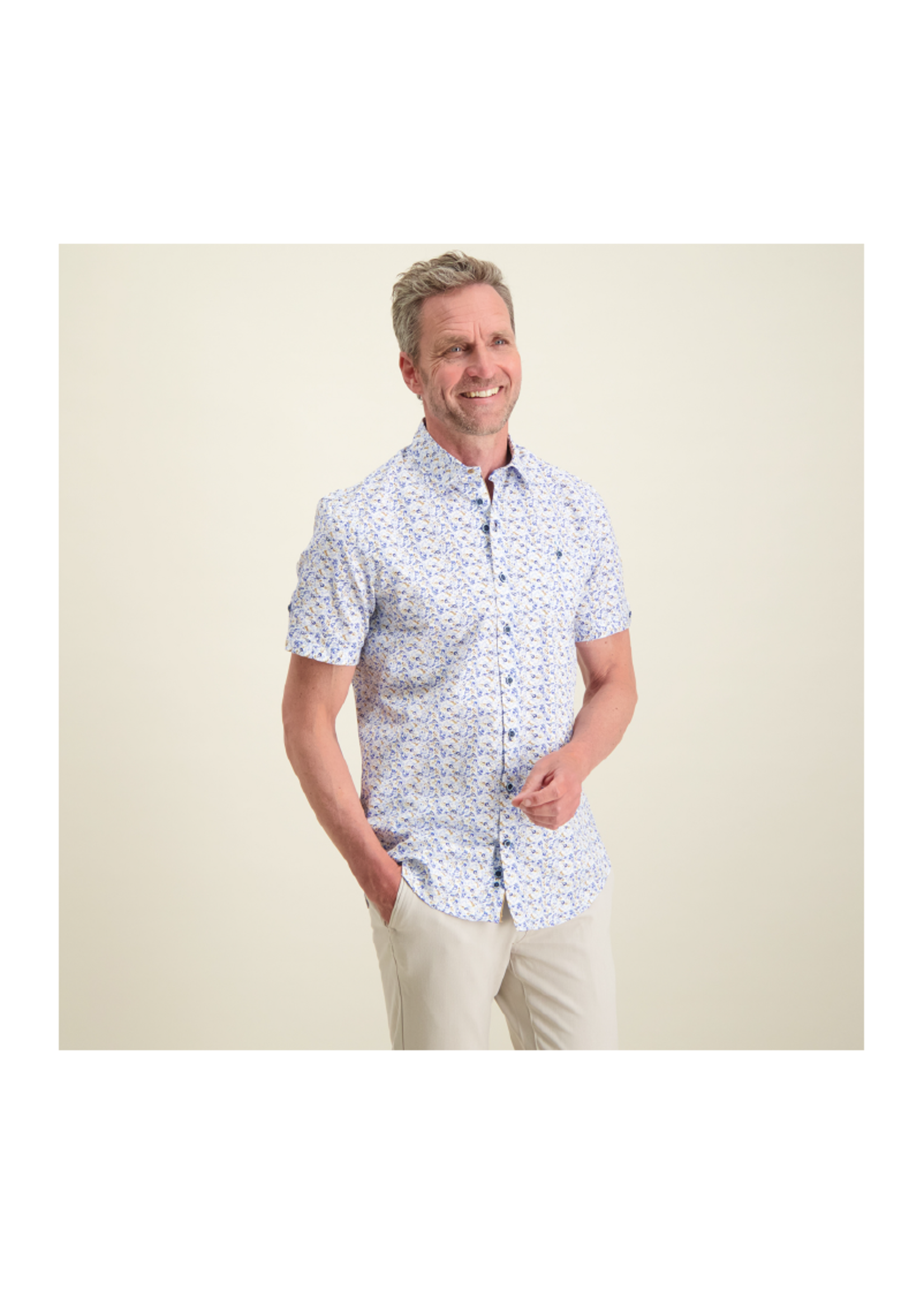 R2 Amsterdam Paisley Short-Sleeve Button Up