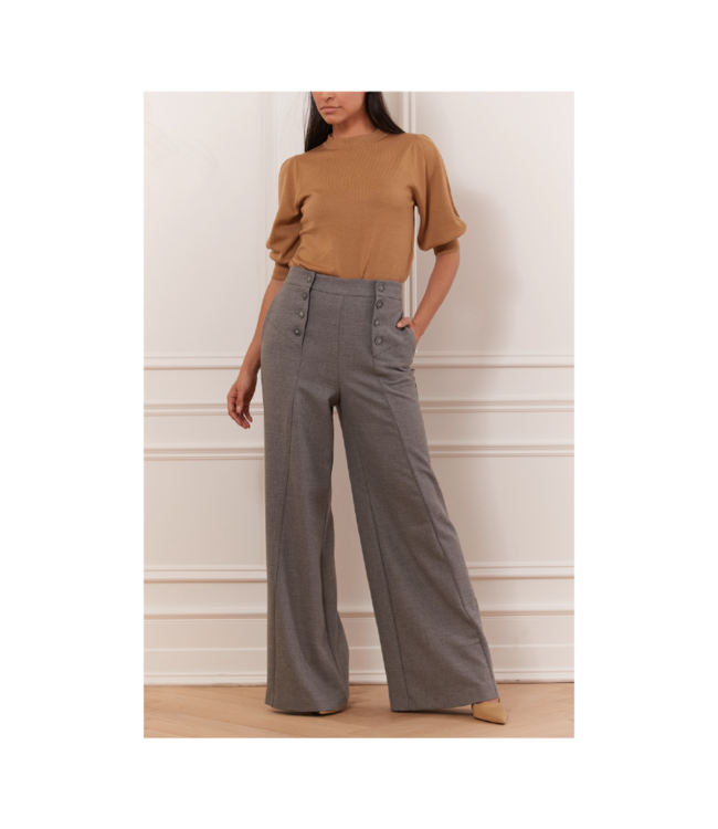 Iris Setlakwe Wide-Leg Button Pant