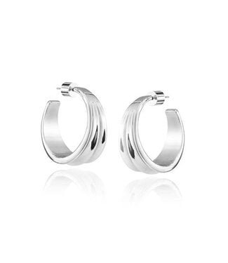 Jenny Bird Pleated Hoop Earrings | Canadian Designed Jewelry - espy