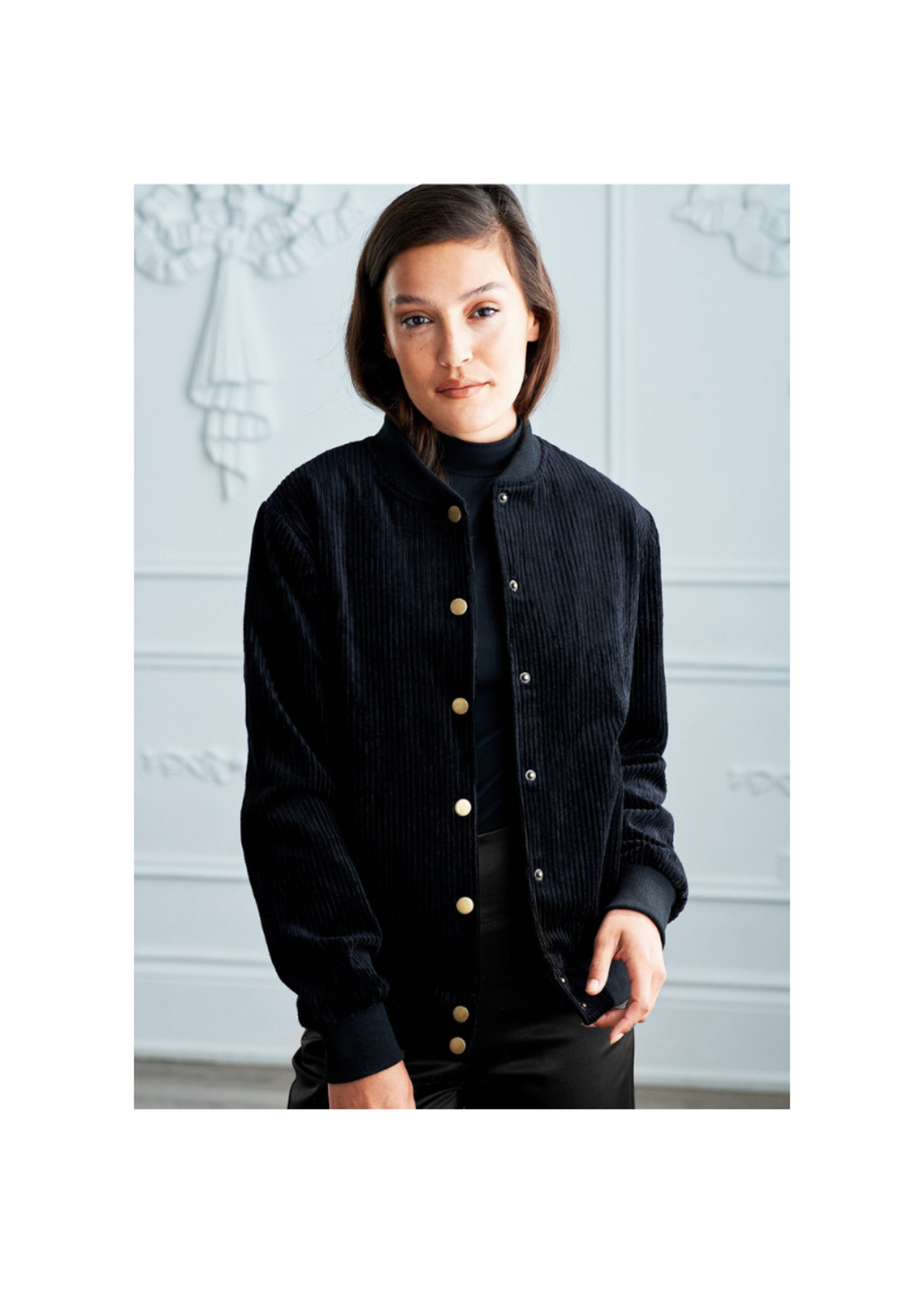 Hilary Macmillan Cord Varsity Jacket 
