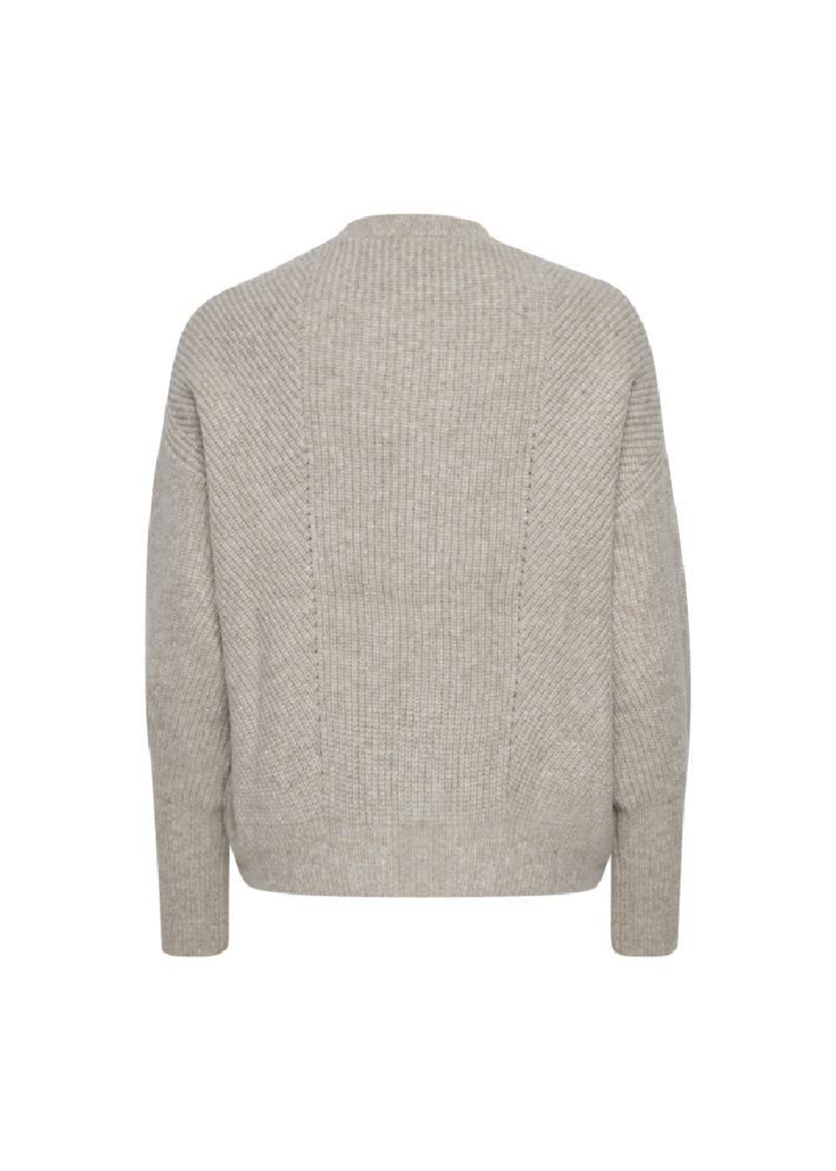 ICHI Soft Drop Shoulder Rib Sweater