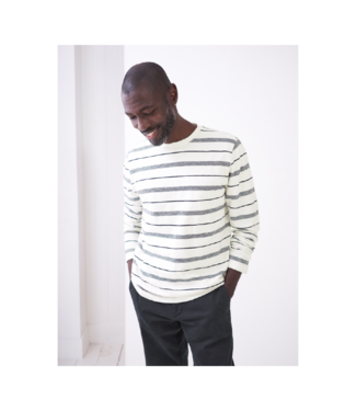 White Stuff Cotton Long-Sleeve Stripe Top (2 Colours Available)