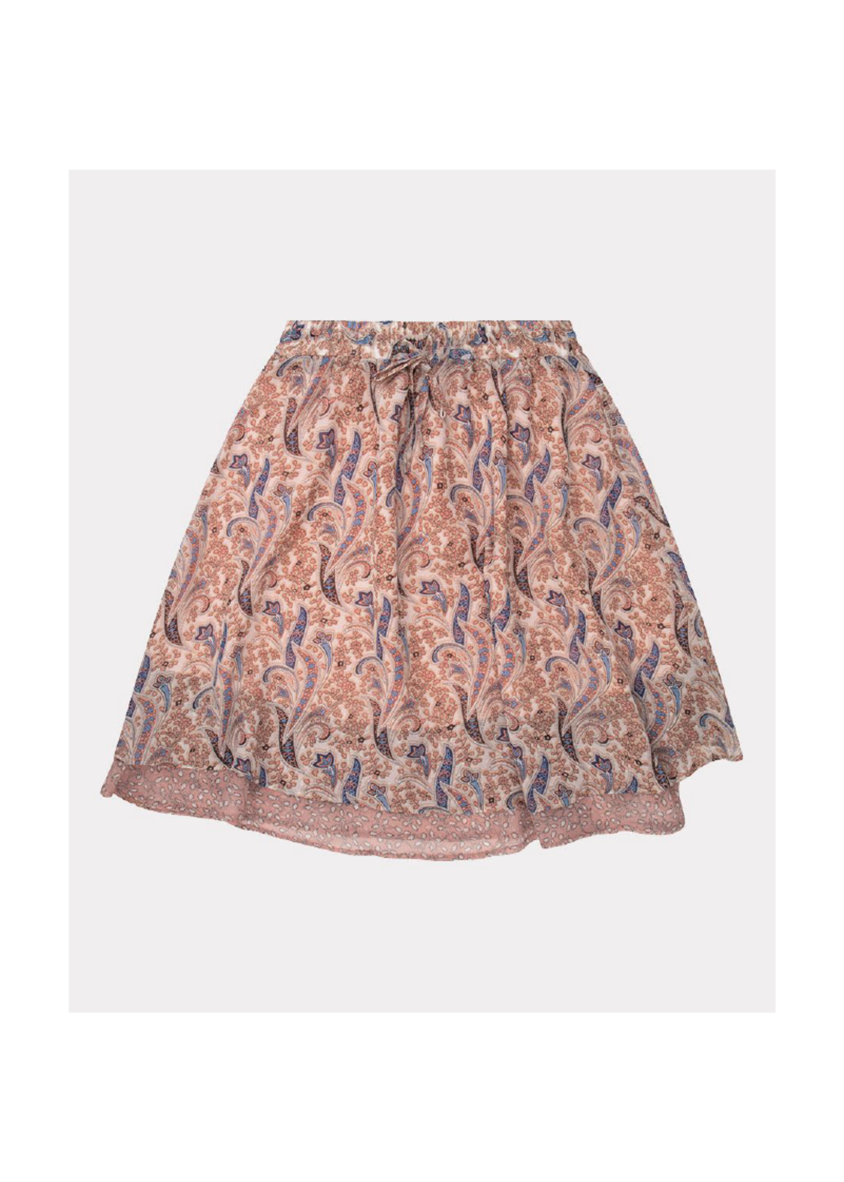 Esqualo Short Layered Paisley Skirt