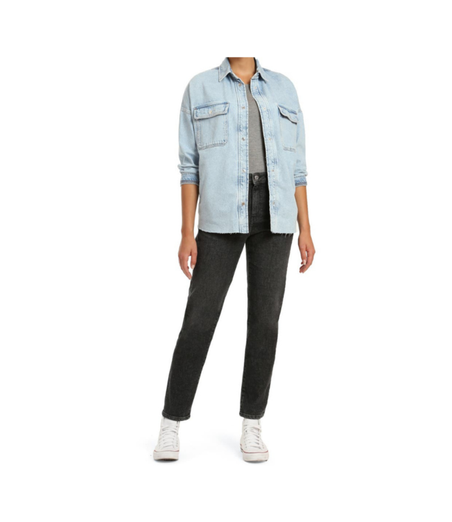 Mavi Tamara Bleached Denim Shirt Women's Casual Completer espy