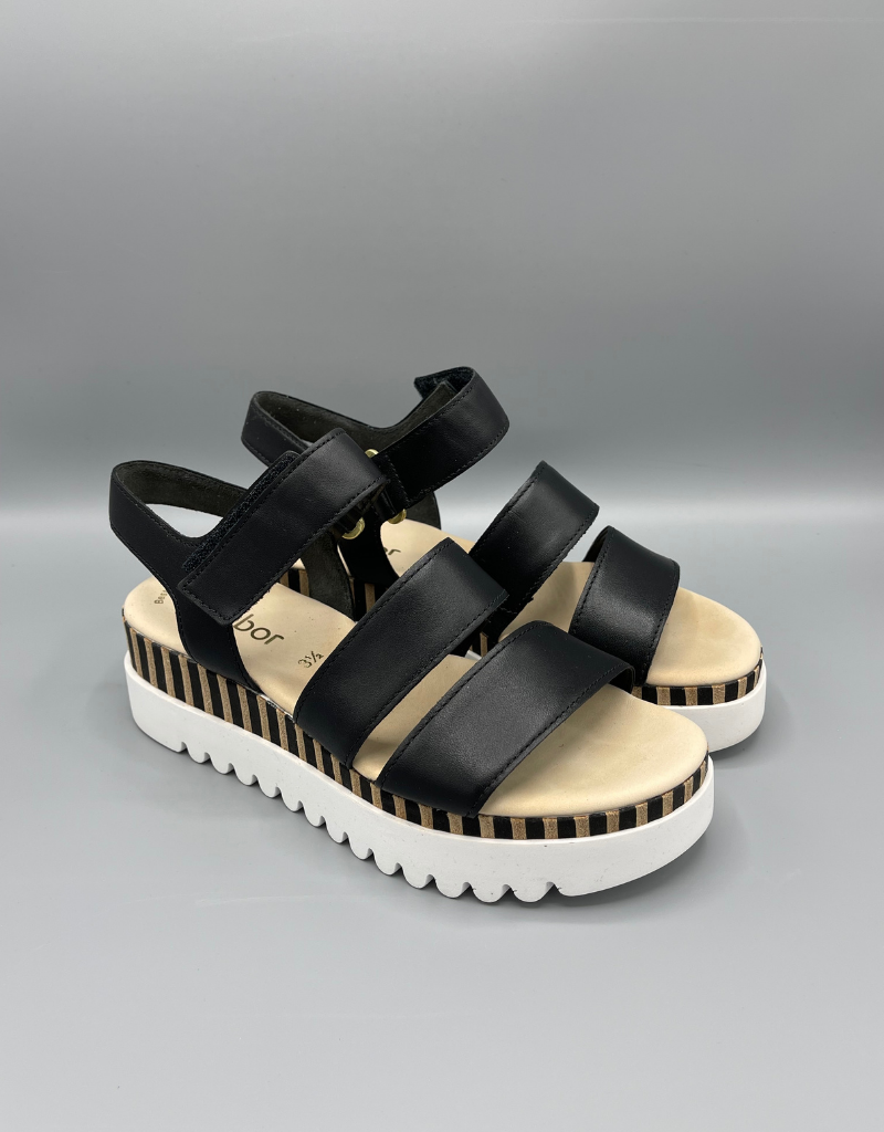 Gabor Platform Three Strap Sandal | Women's Casual Sandals - espy