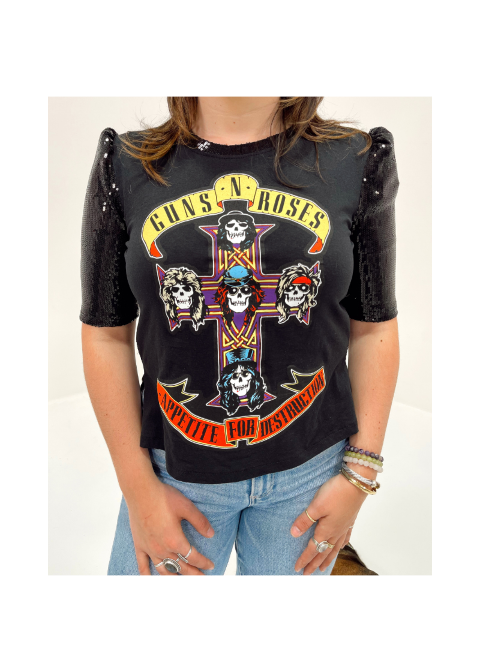 Original Copy Guns N' Roses Sequin Top
