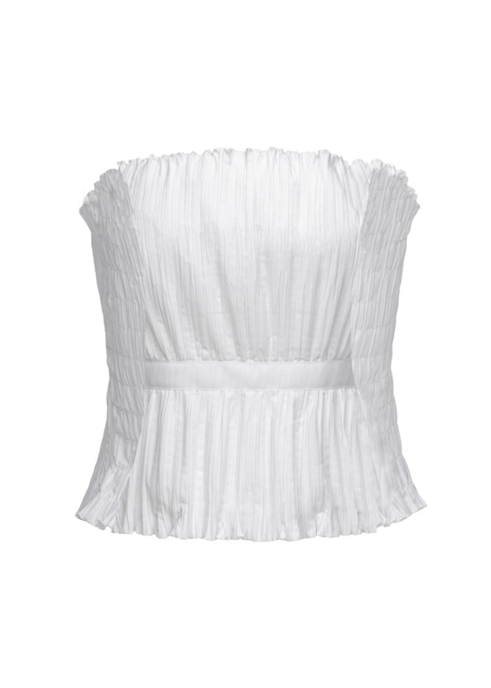 Hilary Macmillan Pleated Strapless Corset Top | Women's Dressy Top - espy