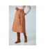 Iris Setlakwe Pleated A-Line Lamb Leather Skirt