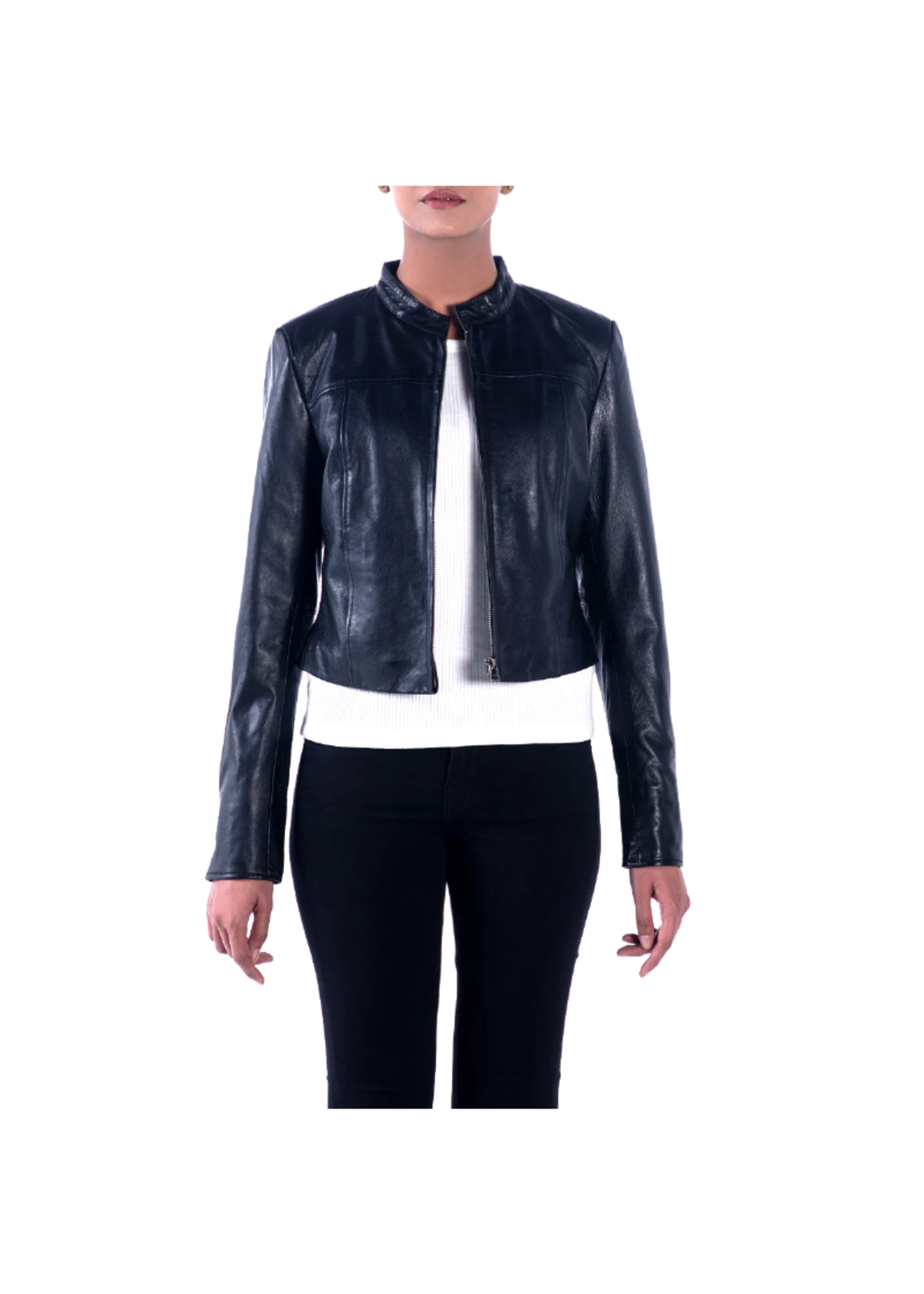 Bano eeMee Lisbon Leather Jacket Women's Fall Outerwear espy