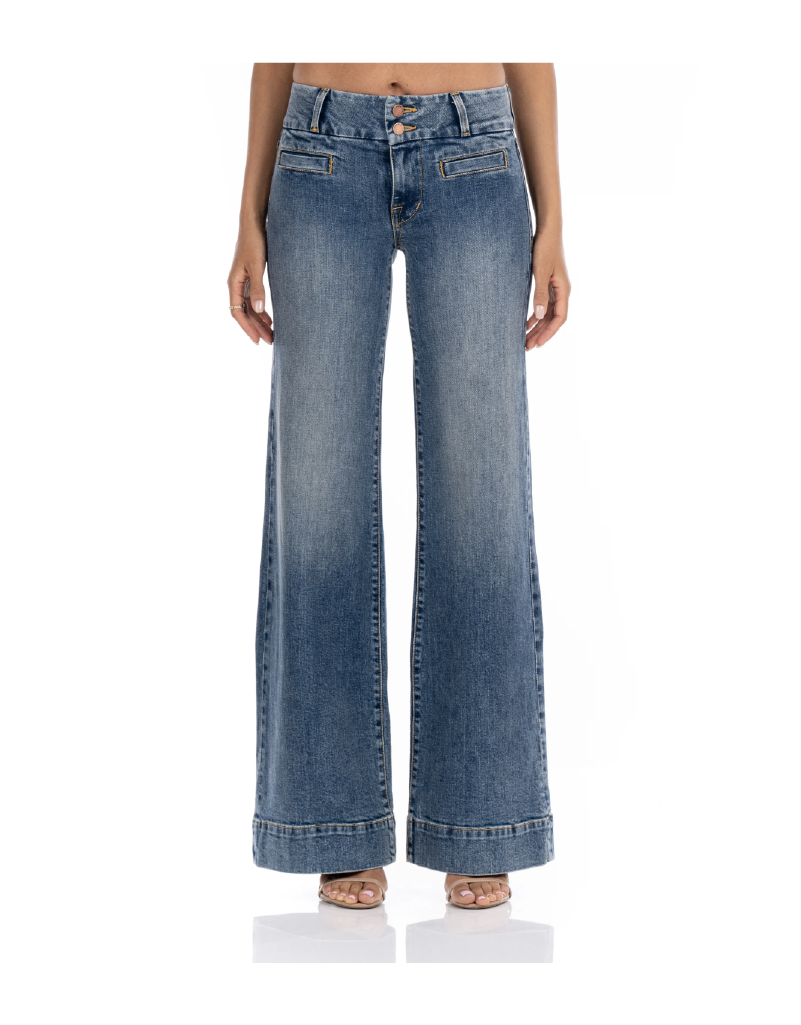 White Joni patch-pocket jean | Fidelity Denim | Women's Straight Leg Jeans  Online | Simons