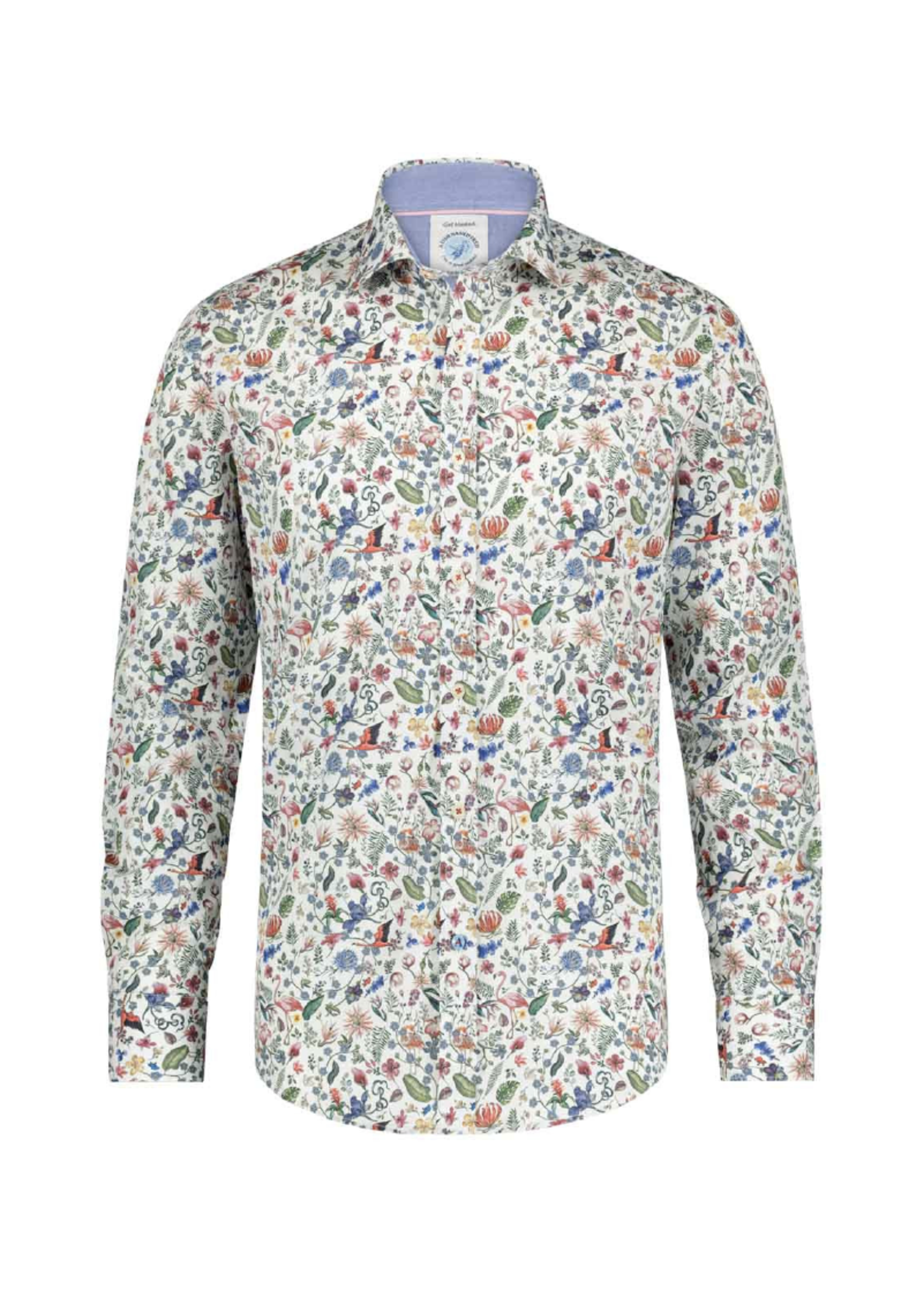 A Fish Named Fred Flamingo Button-Up
