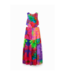 Desigual Floral Side Cut Maxi Dress
