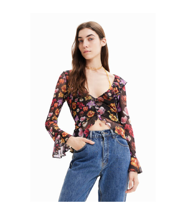 Barcelona Floral Bustier Top