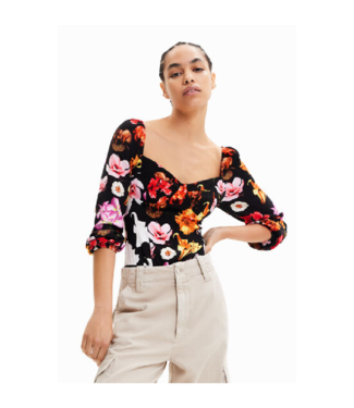 Desigual Floral LS Bodysuit