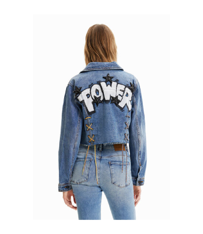 Desigual Tonya Power Crop Jean Jacket