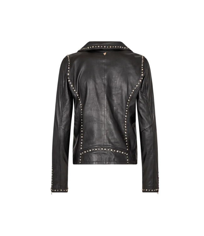 Mos Mosh Rebel Leather Studded Jacket | Women's Biker Jacket - espy