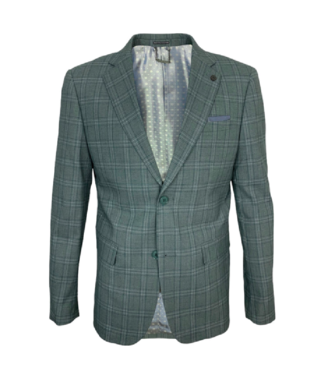 Lief Horsens Rock Slim Plaid Suit Jacket