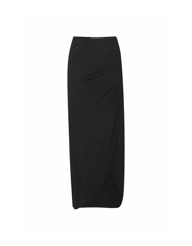 ICHI Viscose Faux Wrap Skirt | Women's Skirt - espy