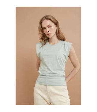 LAB Pinned Shoulder Sleeveless Top (2 Colours Available)
