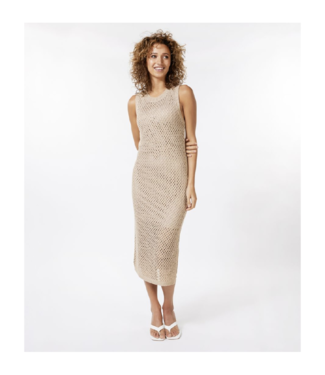 EsQualo Mesh Lurex Bodycon Dress