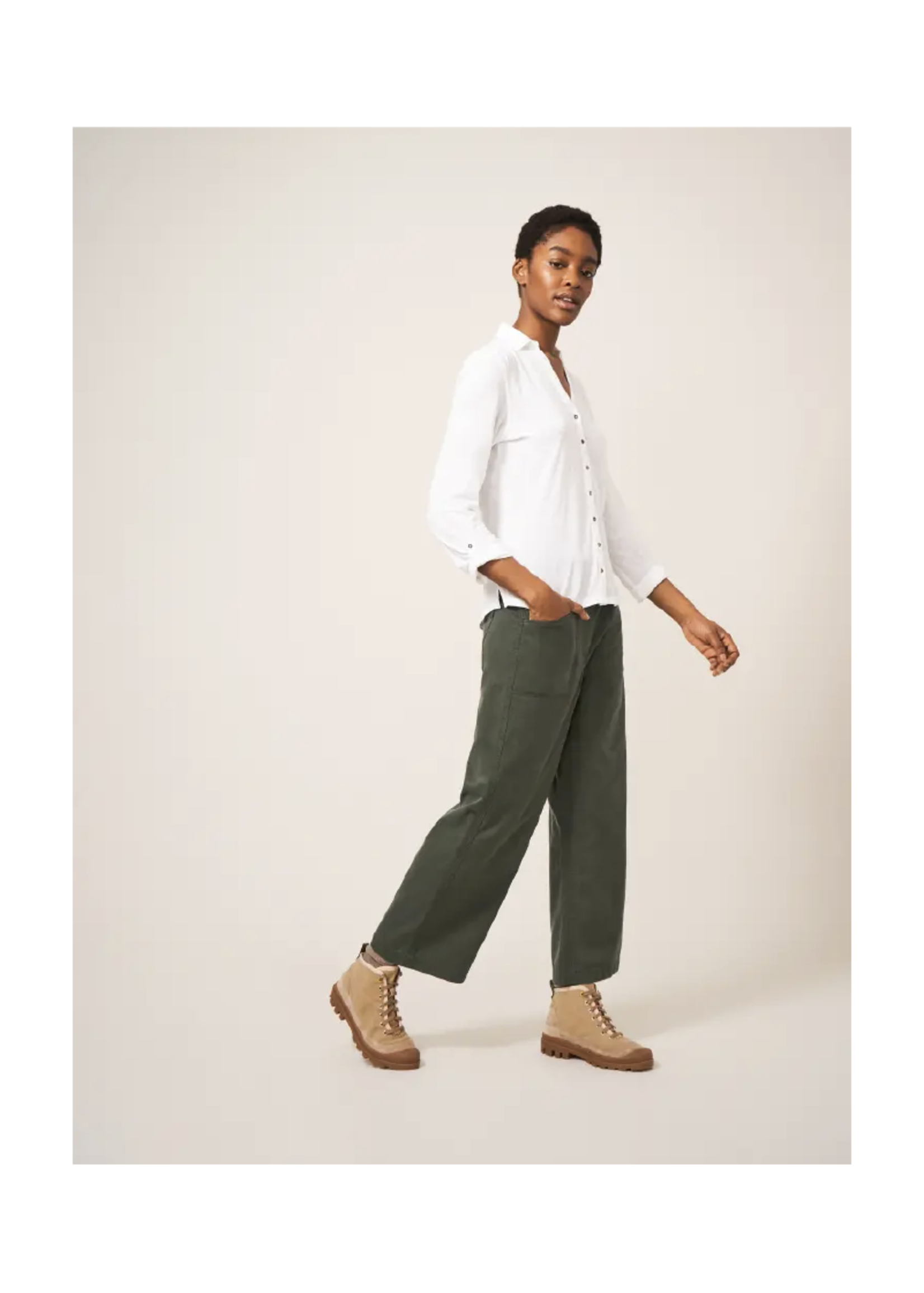 White Stuff Harper Wide Leg Trouser Women's Casual Pant espy