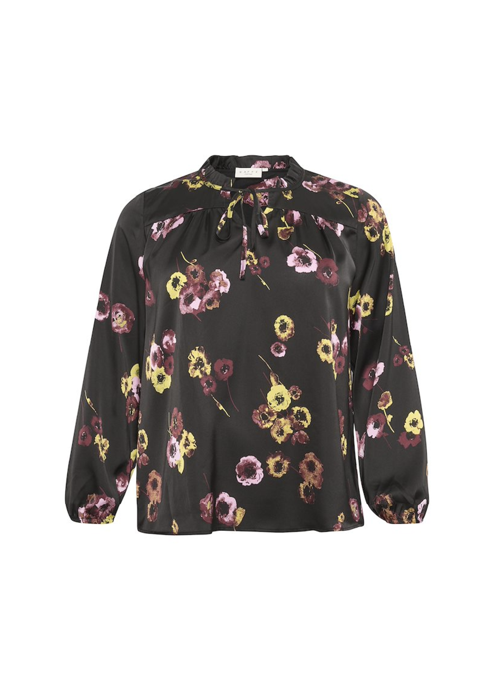 Kaffe Curve Donella Floral Blouse | Women's Long Sleeve Top - espy