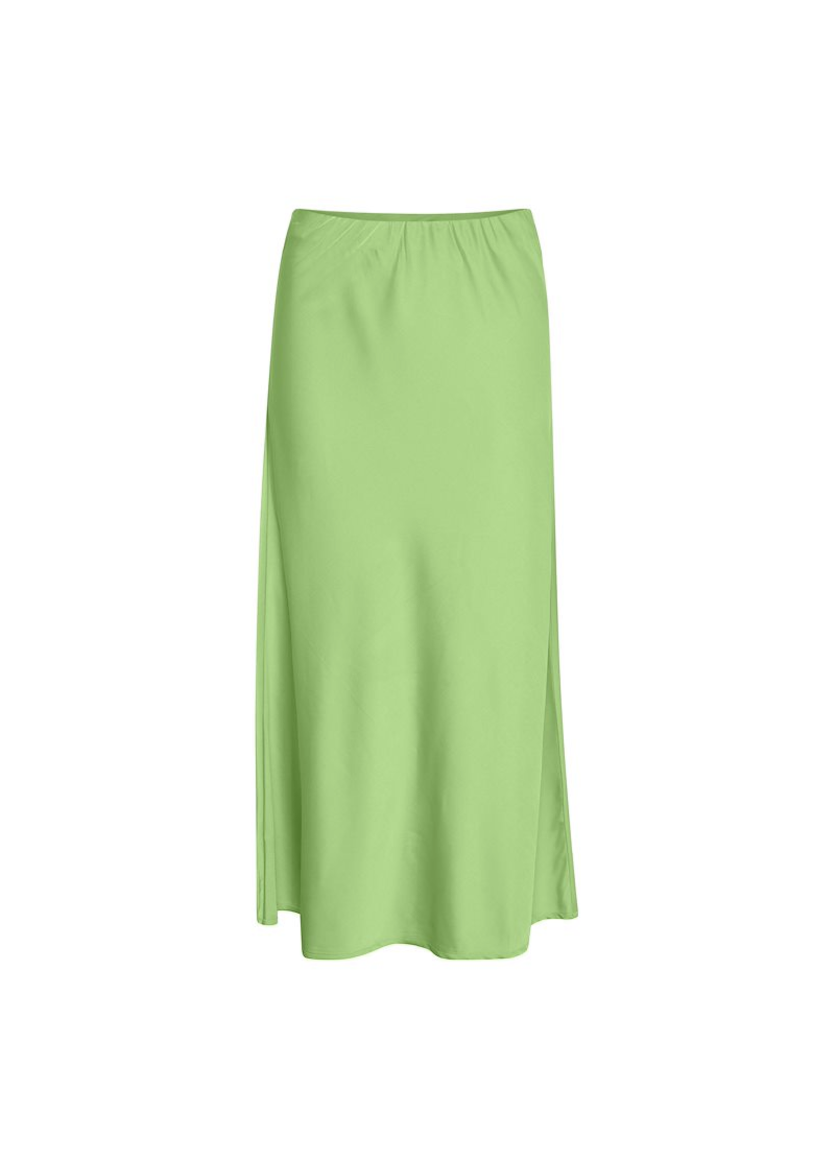 Kaffe Sasmina Satin Skirt | Women's Midi Length Skirt - espy