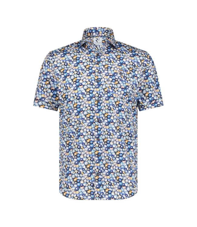 R2 Amsterdam Glass Cup Short-Sleeve Button-Up