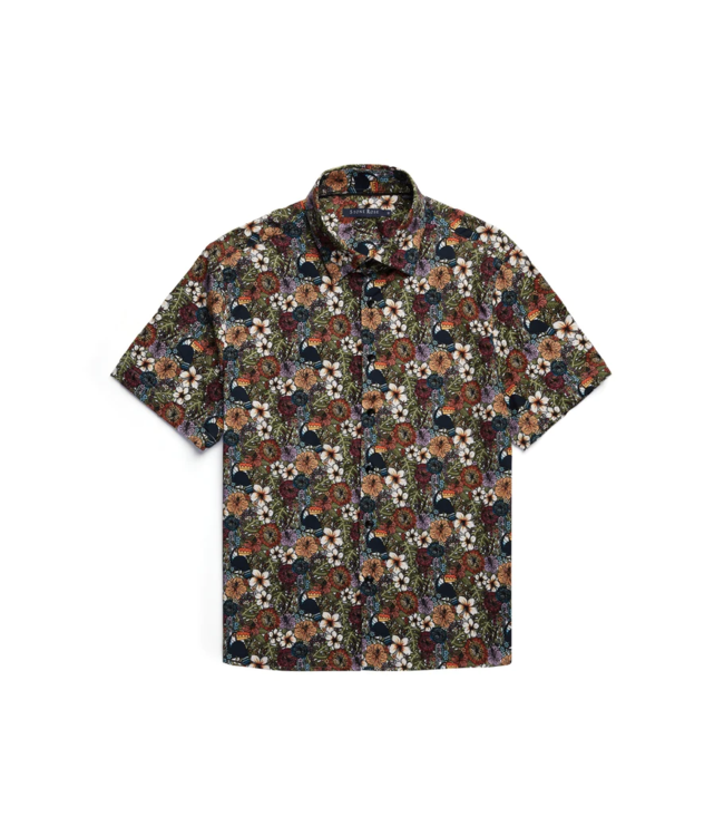 Stone Rose Jungle Short-Sleeve Button-Up
