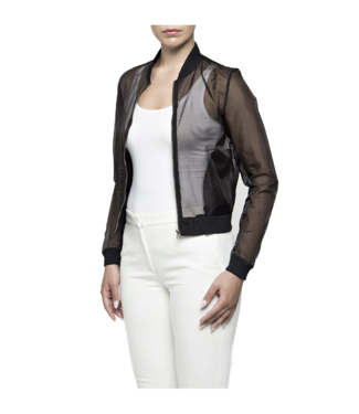 Bano eeMee Organza Sheer Bomber Jacket