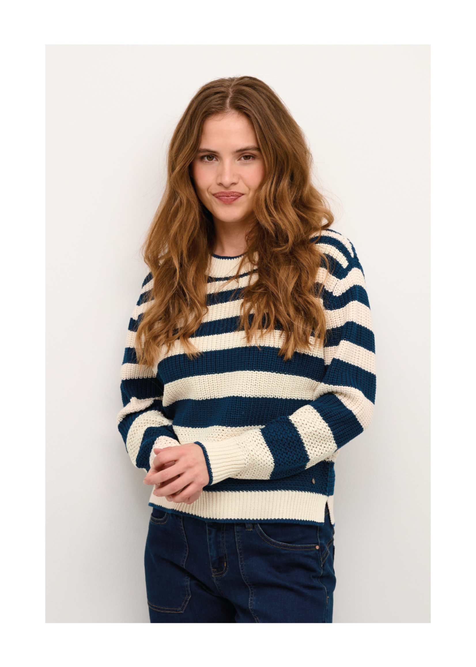 Cream Muka Stripe Sweater (3 Colours Available)