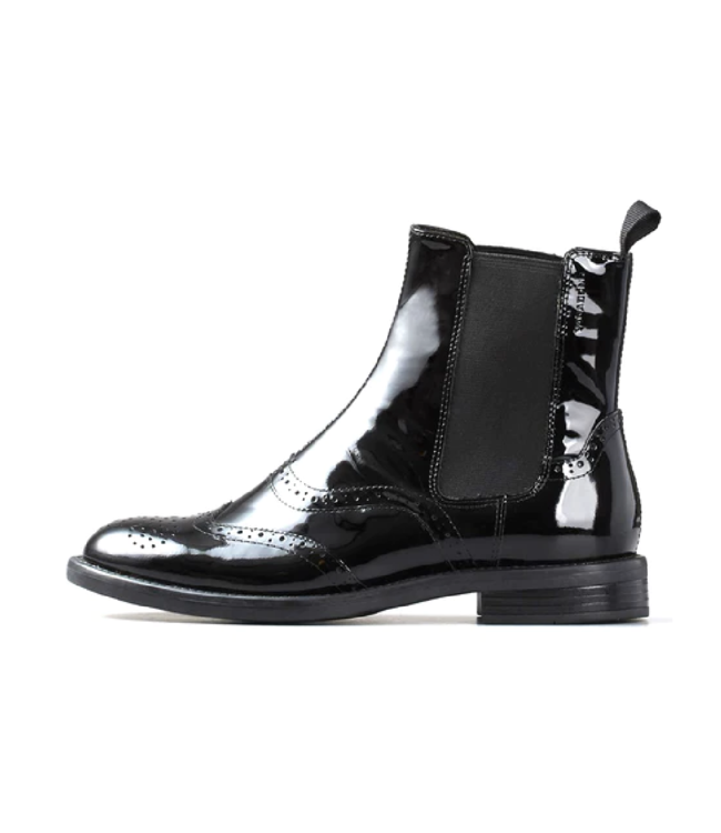 Vagabond Amina Boot | Women's Patent Leather Brogue Fall Boot - espy