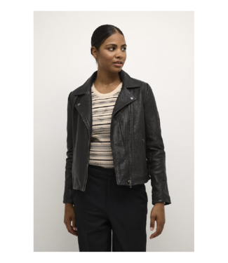 Leather Piping Reversible Drape Front Jacket – Morneault's