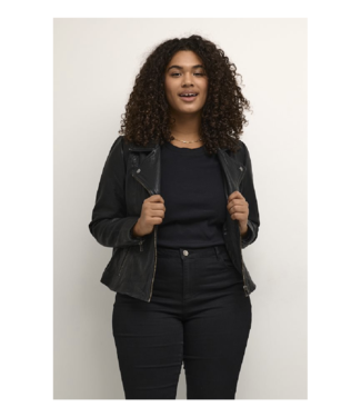 Leather Piping Reversible Drape Front Jacket – Morneault's
