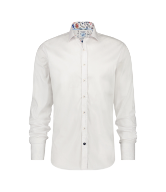 A Fish Named Fred White Powerstretch Solid Button-Up