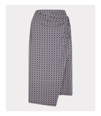 EsQualo Faux Wrap Jersey Skirt