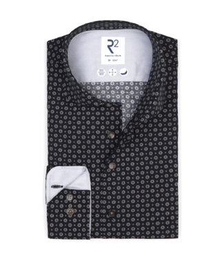 R2 Amsterdam Suitcase Wheel Long-Sleeve Button-Up