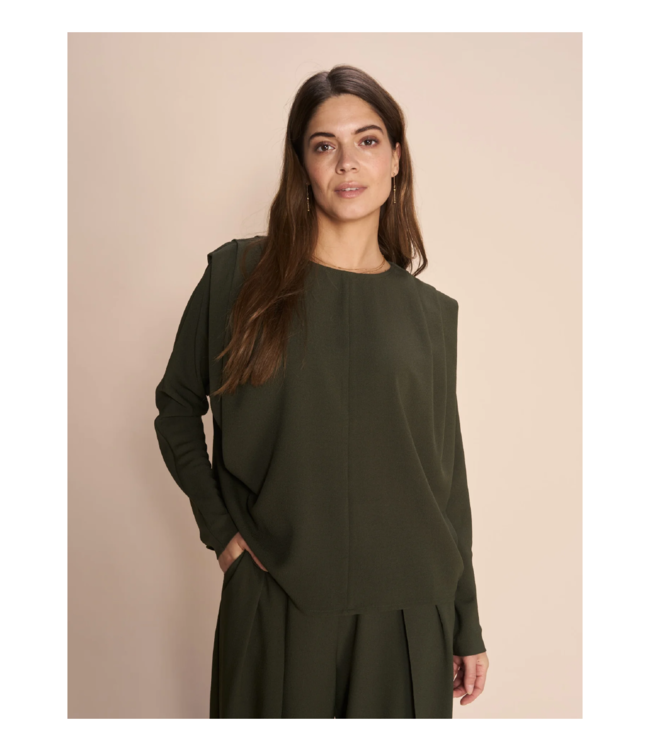 Mos Mosh Calla Moss Crepe Blouse